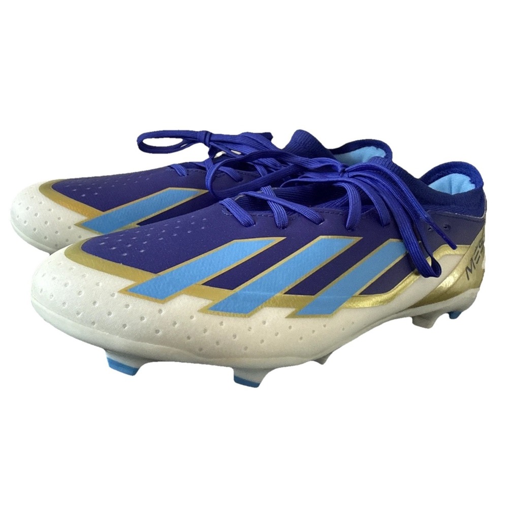 Adidas X Crazyfast League Messi Blue Gold Soccer Cleats Size 12 New In Box NiB - Picture 3 of 16